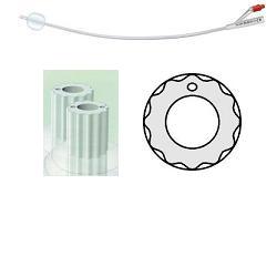 CATETERE VESCICALE DINAMICO CON PALLONCINO PER LUNGA PERMANENZA IN SILICONE AL 100% PUNTA CILINDRICA 2FORI LUNGHEZZA 41 CH18 PALL 5/10MLPROFIL CATH PLUS 1 PEZZO