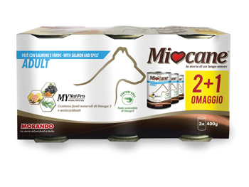MIOCANE PATE' TRIS SALM/FARRO