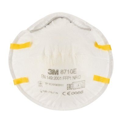 1 X Mascherina 3M™ 8710e, FFP 1,  senza valvola - 3 m Respiratore - Marchio CE 0086 (EN 149:2001 + A1:2009 FFP1 NR D)