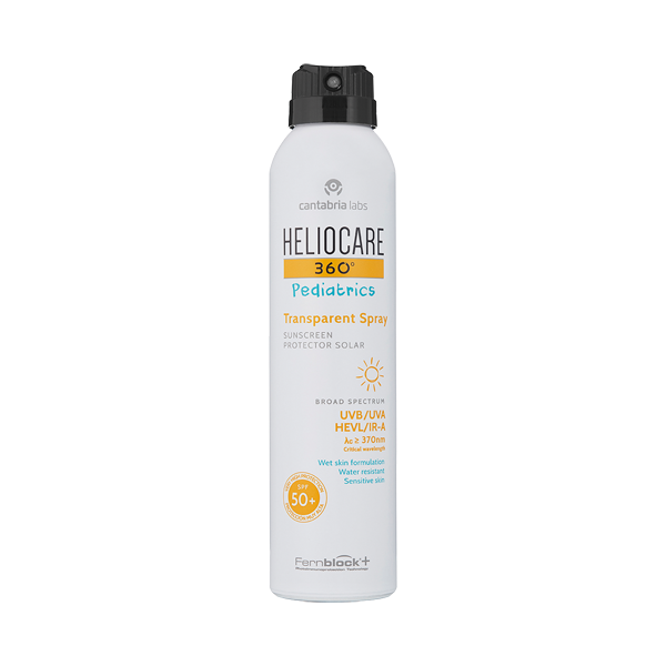 Heliocare 360° Pediatrics - Transparent Spray SPF50+ Protezione Solare Corpo Bambini 200 ml