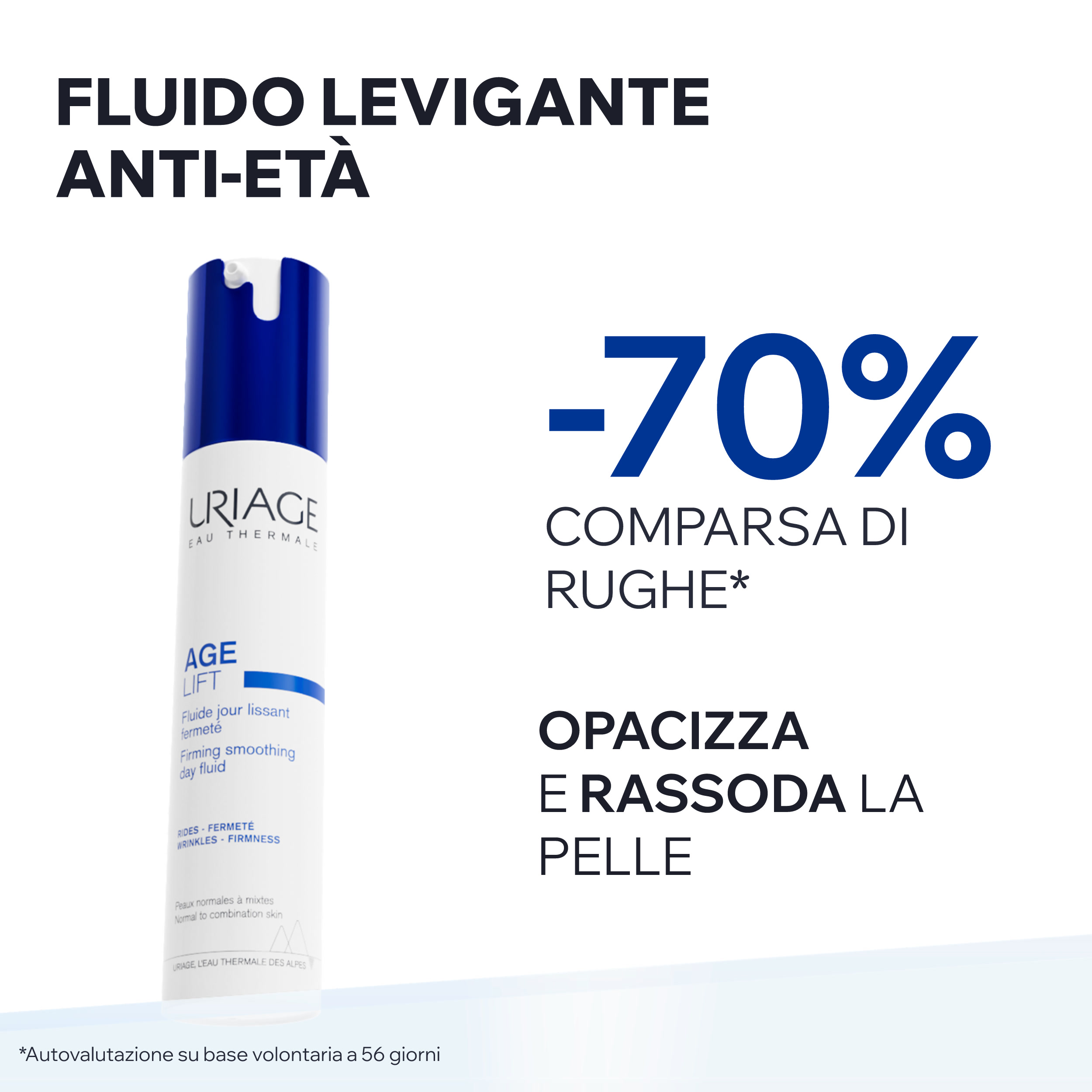 Uriage Age Lift - Fluido Giorno Antiage Levigante Elasticizzante Viso 40 ml
