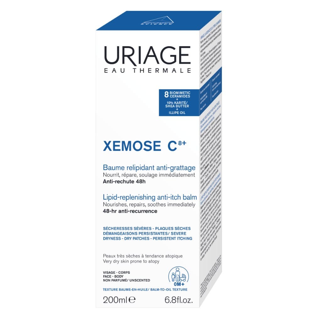 Uriage - Xémose C8+ Balsamo Relipidante Antiprurito Per Pelle Molto Secca E Atopica 200 ml