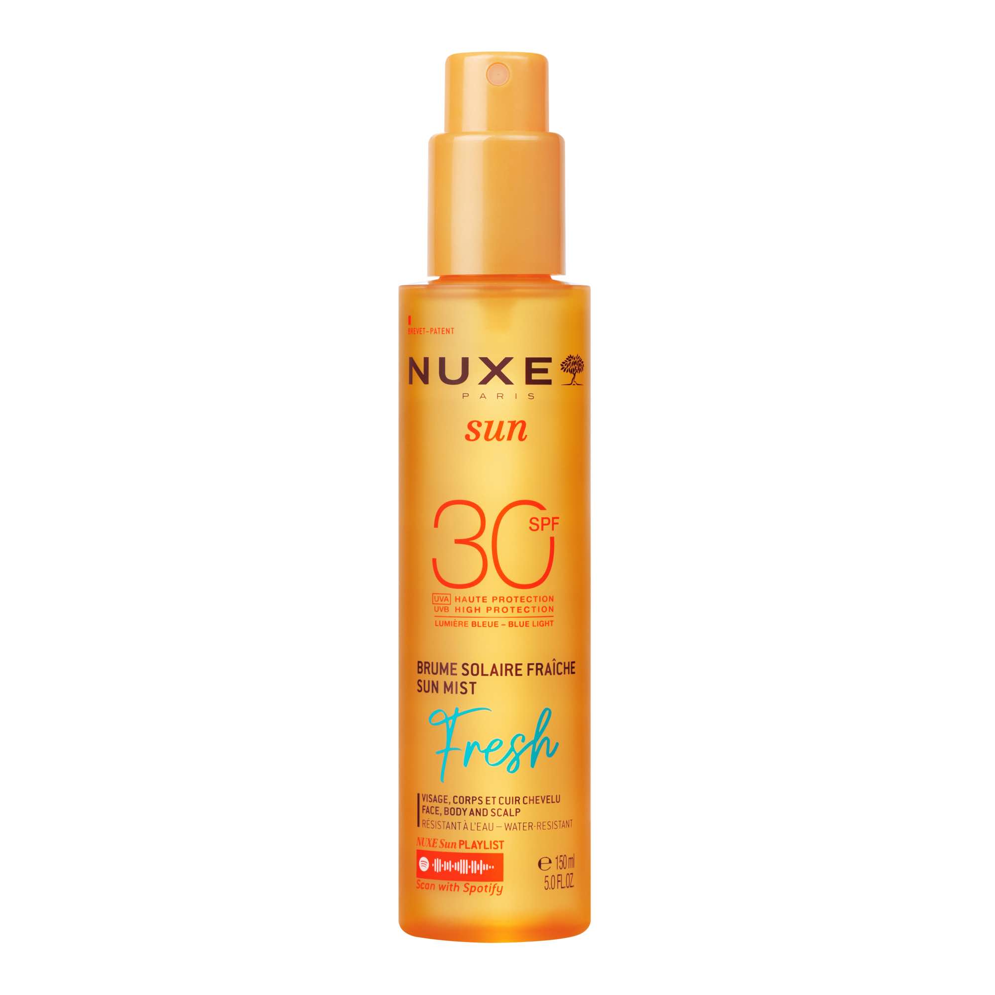 Nuxe Sun - Fresh Acqua Solare SPF30 Per Viso, Corpo E Capelli Spray 150 ml