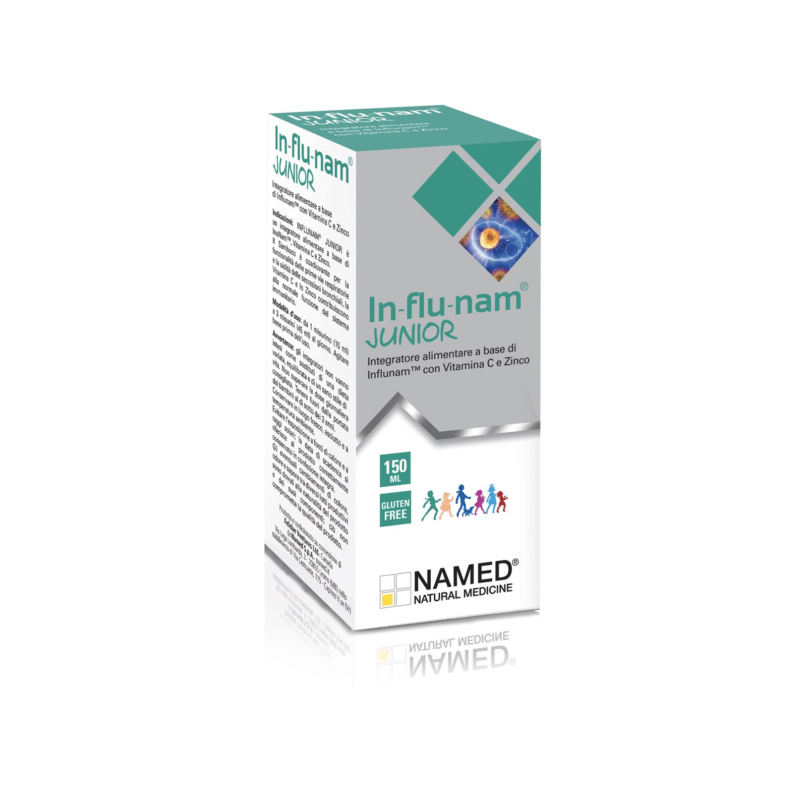 Named Influnam Junior - Benessere Bimbi - Integratore Sciroppo 150 ml 