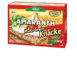 ALLOS CRACKERS INTEGRALI DI SEGALE ED AMARANTO CON SEMI MISTI SENZA LIEVITO 250 G