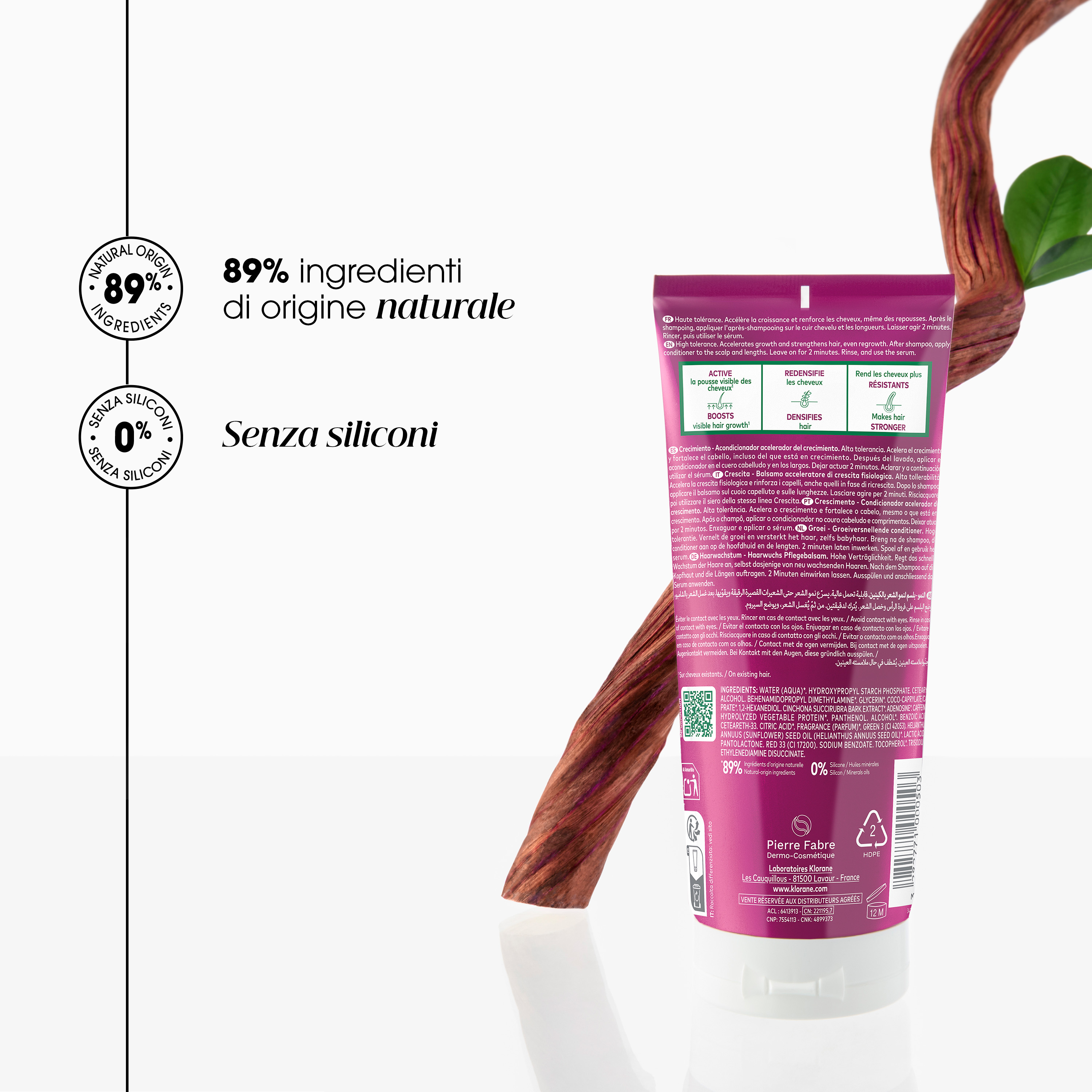Klorane - Crescita - Balsamo Acceleratore Di Crescita Fisiologica Alla Chinina 200 ml