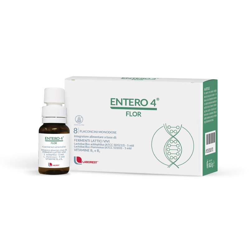 Entero 4 Fermenti Lattici Per Intestino Regolare 8flaconcini