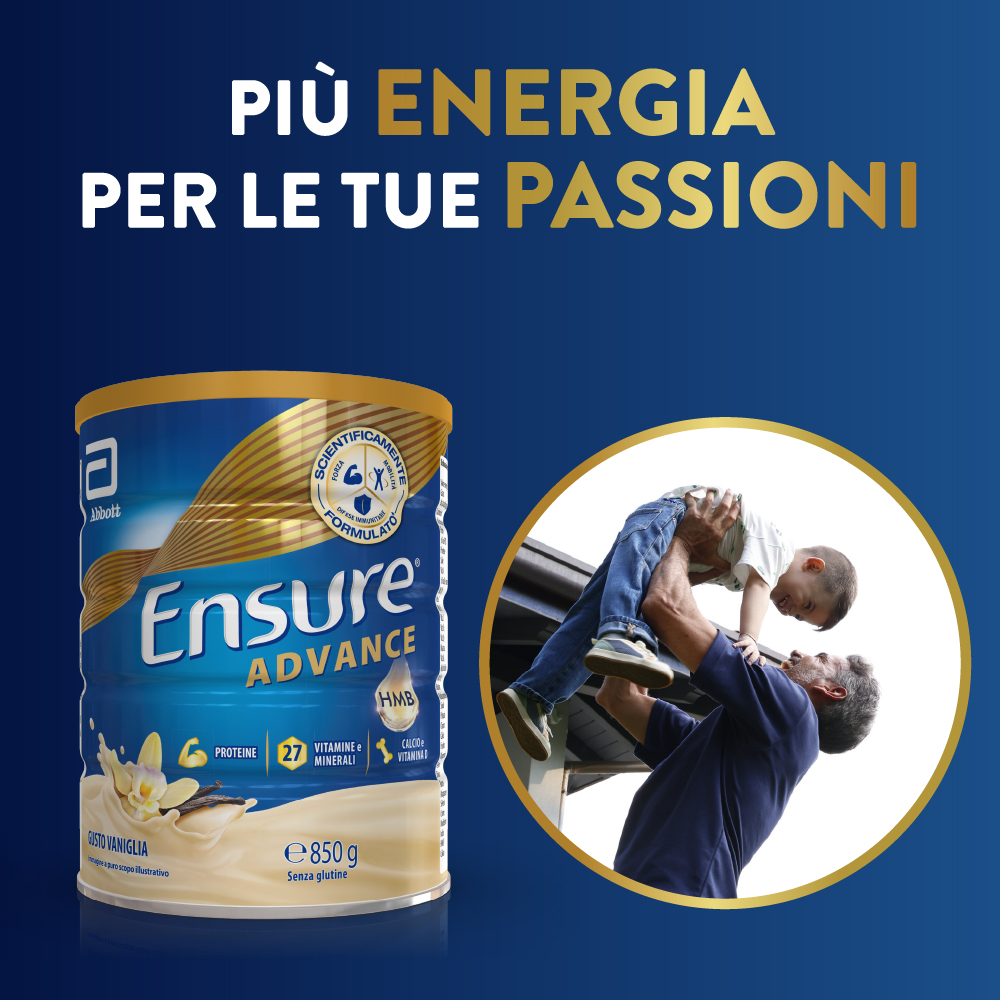Ensure Advance Vaniglia 850 g Polvere - Integratore Di Vitamine E Minerali