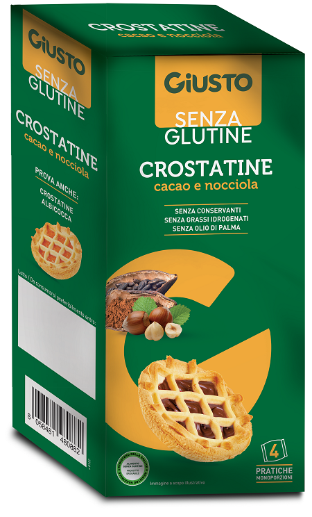 GIUSTO S/G Crost.Cac/Nocc4x45g