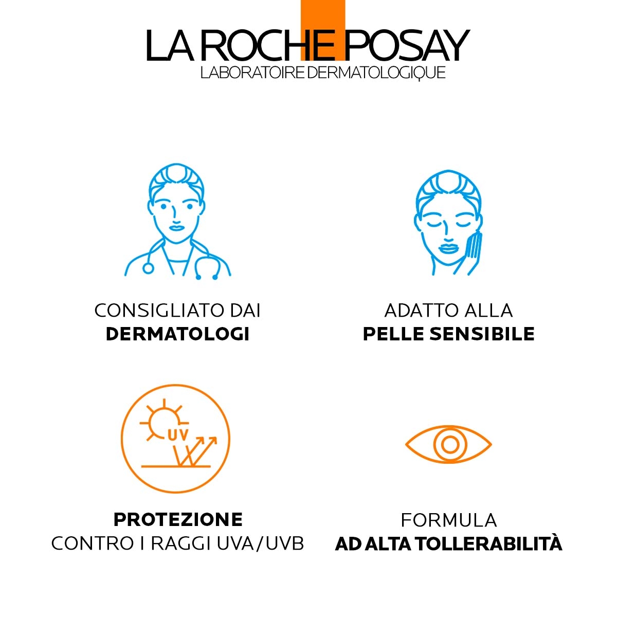 La Roche-Posay Anthelios UVMune 400 Fluido Invisibile Colorato SPF50+ 50 ml. Protezione contro i raggi UVA ultra-lunghi.