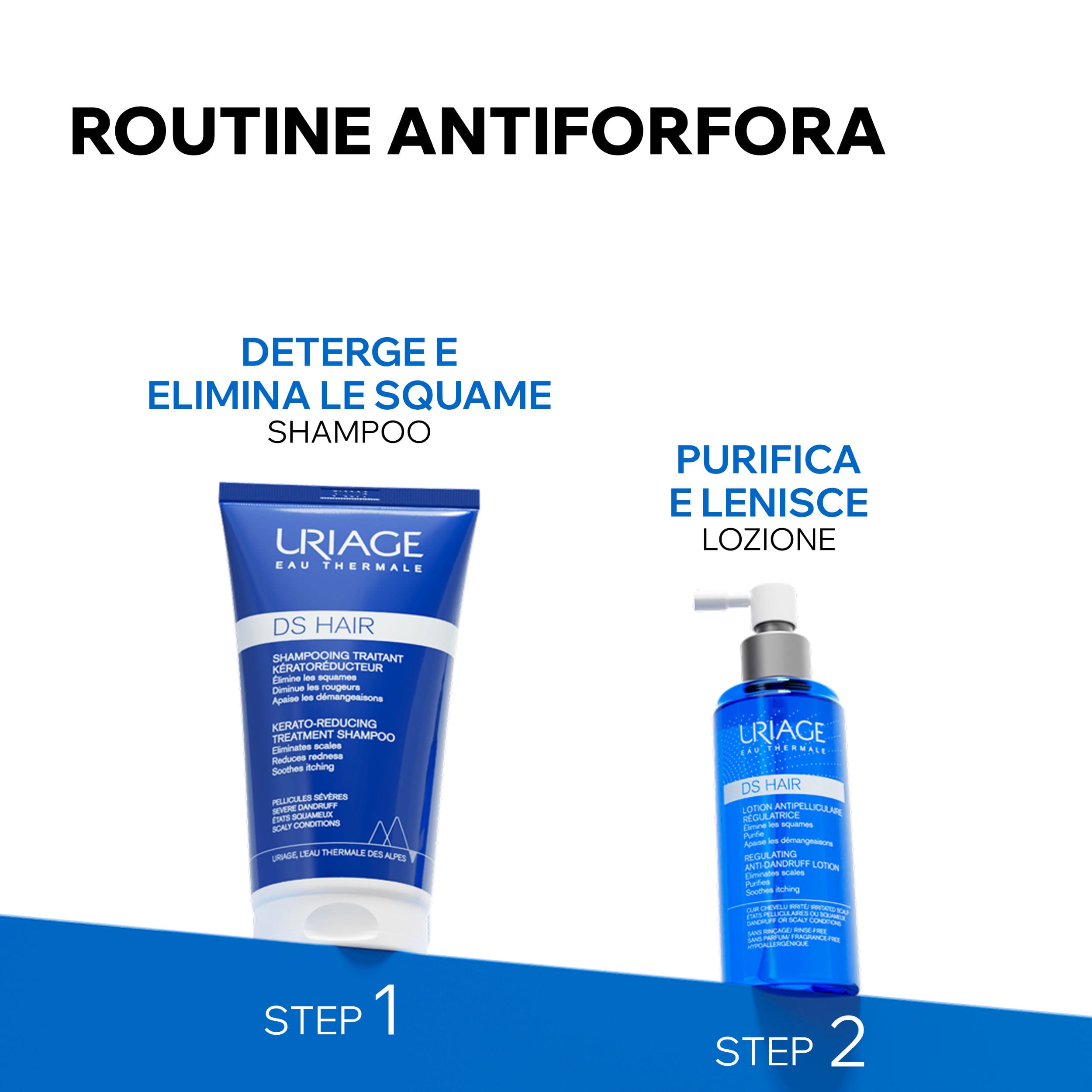 Uriage DS Hair - Lozione Antiforfora Intensiva Per Forfora Grassa O Secca 100 ml