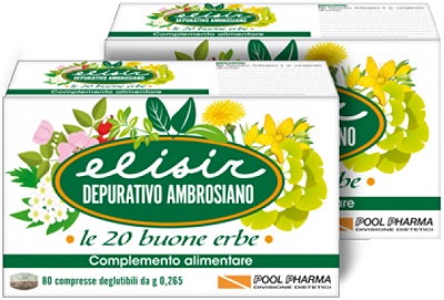 Elisir Depurativo Ambrosiano Le 20 Buone Erbe Integratore Intestinale 20 Compresse