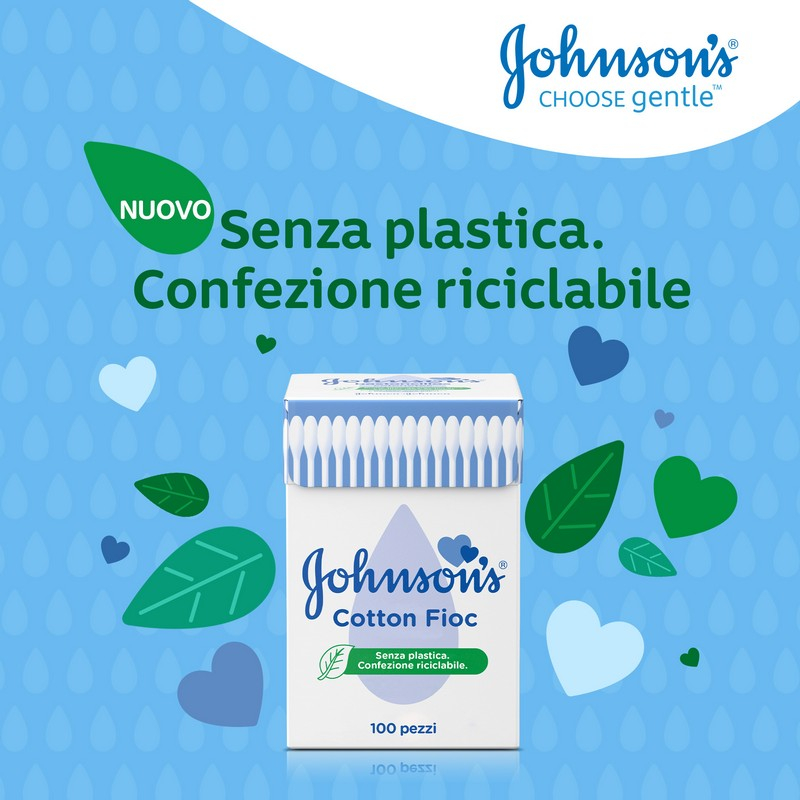 Johnson's Cotton Fioc 100% Cotone 100 pezzi