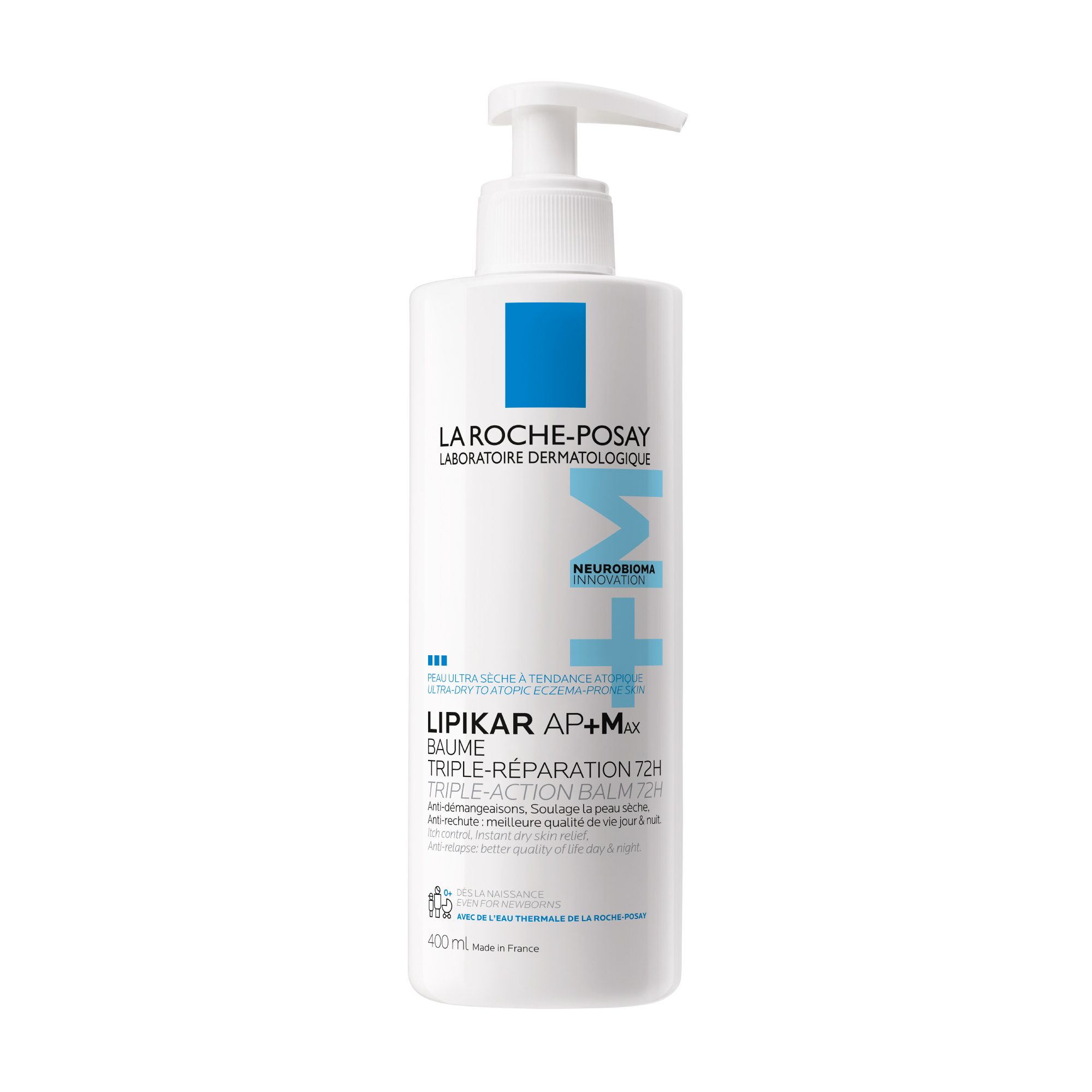 La Roche-Posay Lipikar - Baume AP+MAX Balsamo Relipidante Per Pelle Secca 400 ml