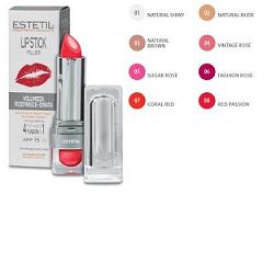ESTETIL LIP STICK FILLER ROSSETTO TRATTAMENTO NATURAL SHINY 01