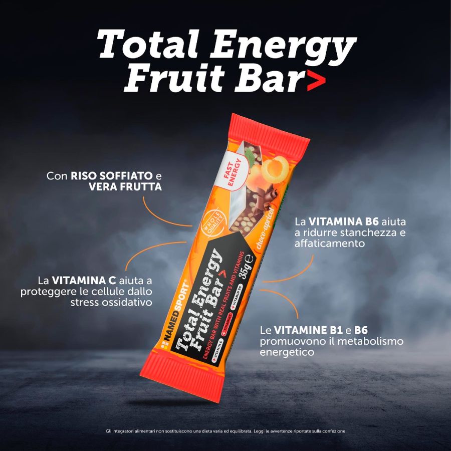 Named Sport - Total Energy Fruit Bar Gusto Choco-Apricot - Barretta Energetica 35 g