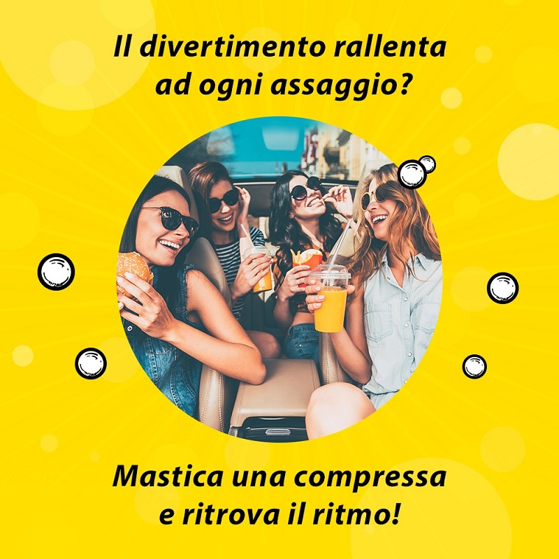 Citrosodina Masticabile, con Sodio Bicarbonato, Digestivo contro Pesantezza di Stomaco, Senza Zucchero, Gusto Limone, 30 Compresse 