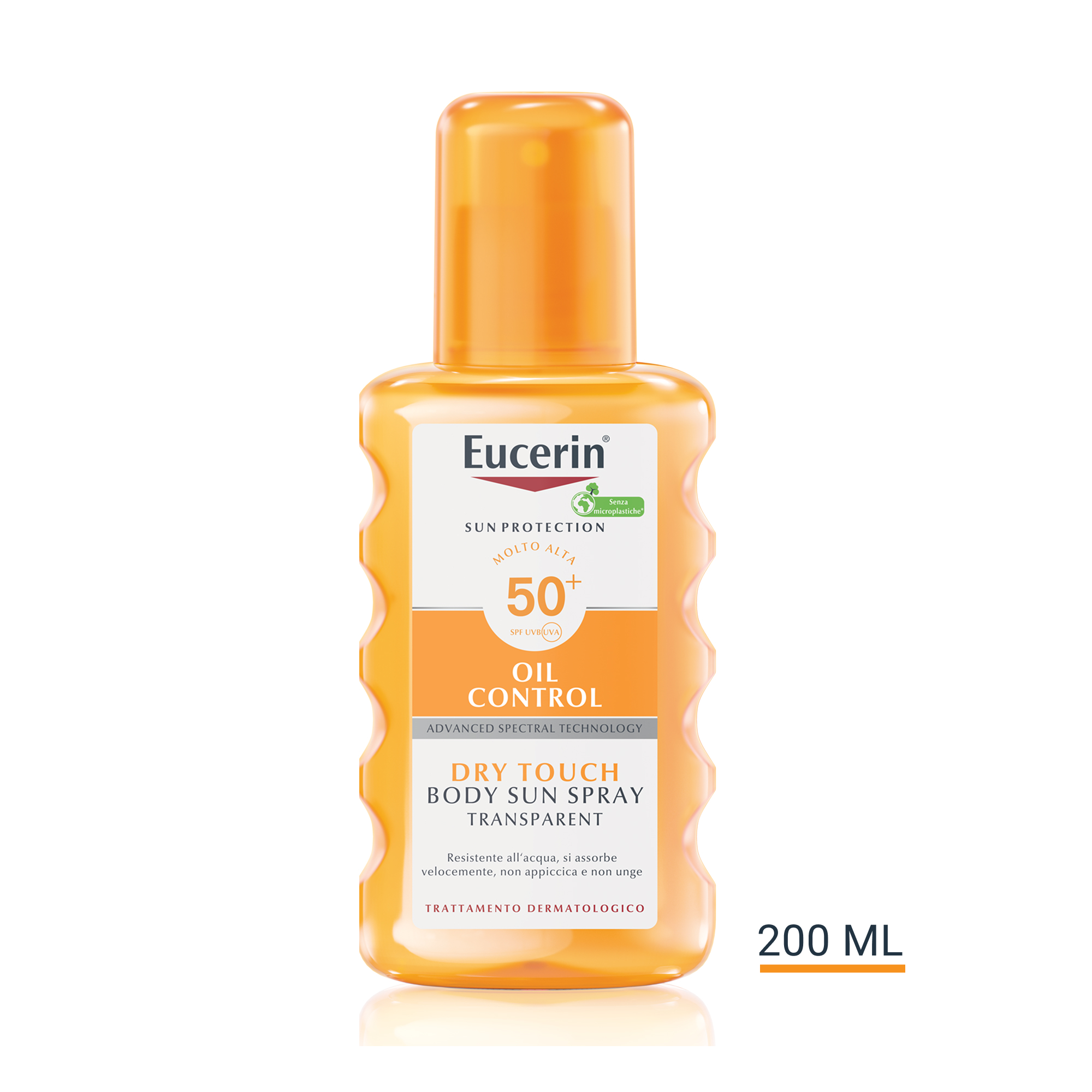 Eucerin Sun Spray Solare Trasparente FP 50 Pelle Normale o Grassa 200 ml