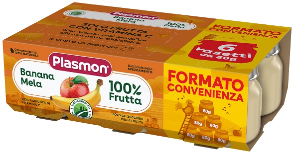 OMO PL.Banana/Mela 6x80g