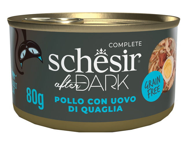 SCHESIR CAT AFT POLLO/UOVO 80G