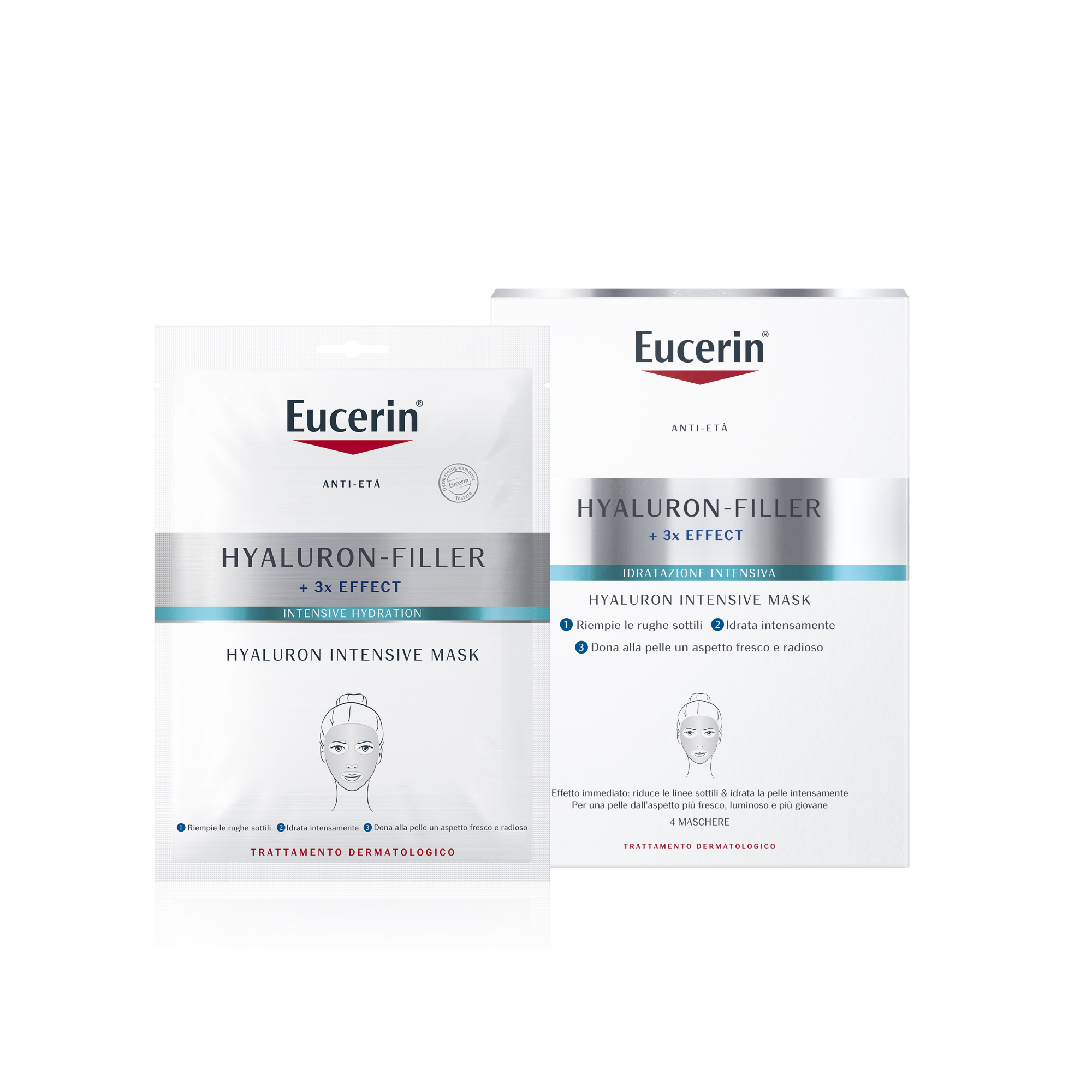 Eucerin Hyaluron-filler maschera viso idratante intensiva