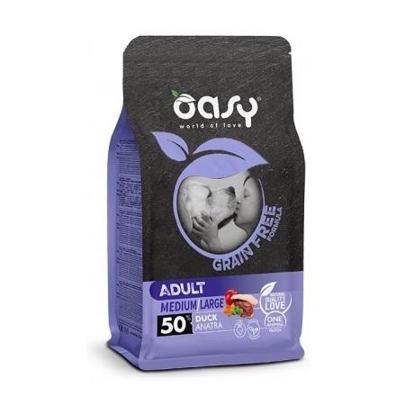 OASY CANE GRAIN FREE MEDIUM/LARGE ADULT ANATRA 12KG