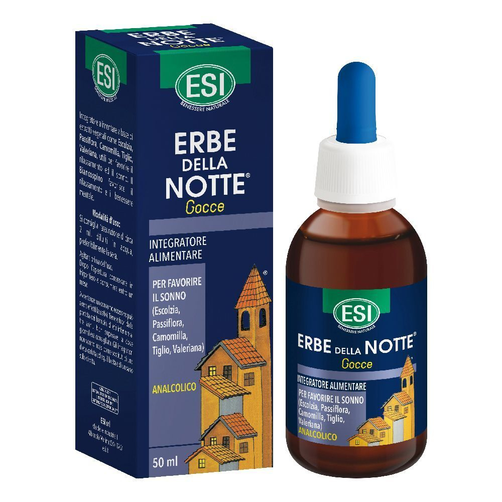 Esi - Erbe Della Notte Gocce 50 ml - Integratore Per Il Sonno