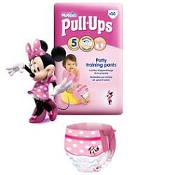 Huggies Pull-Ups Bambina Mutandina Assorbente Taglia 4 (8-15 Kg) 16 Pezzi