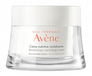 Eau Thermale Avène Crema Nutritiva Rivitalizzante, Nutre, lenisce e protegge la pelle secca e spenta, con estratto di frutti rossi e oli emollienti nutritivi, Pelle secca, 50ml 