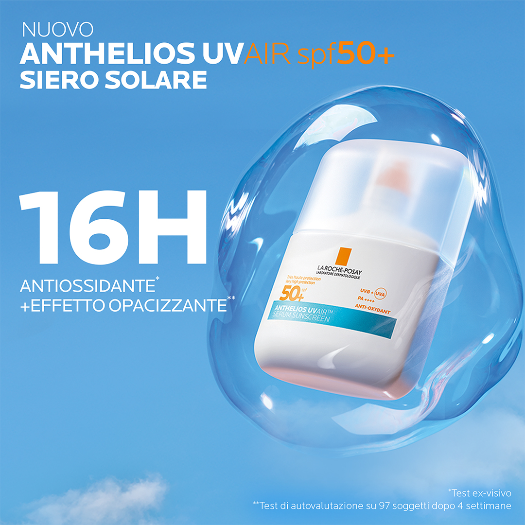 La Roche-Posay Anthelios Uvair Serum Sunscreen - Siero Solare Invisibile SPF50+ Viso 50 ml
