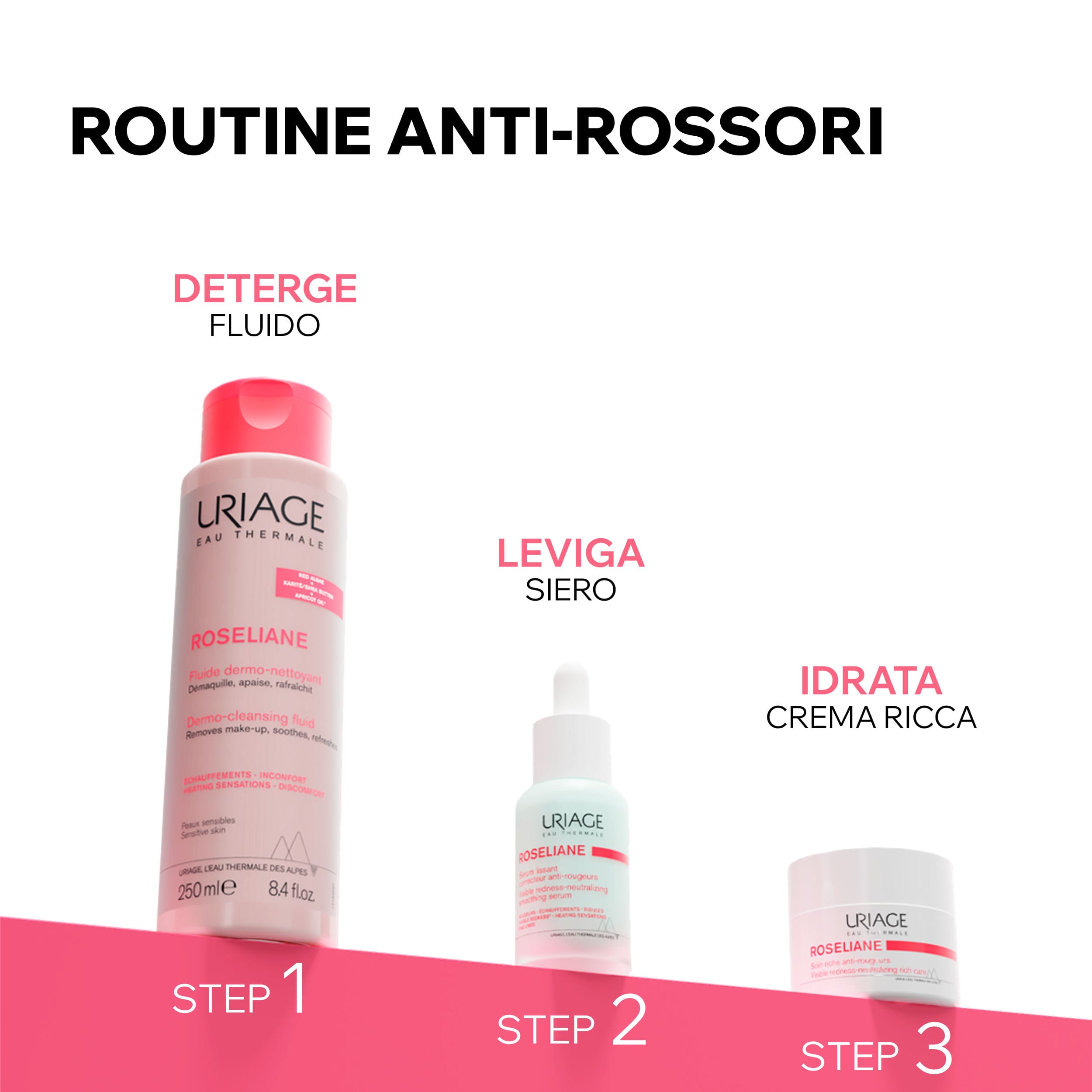 Uriage - Roséliane Crema Ricca Anti-Rossori Viso Per Pelle Rosacea E Couperose 50 ml