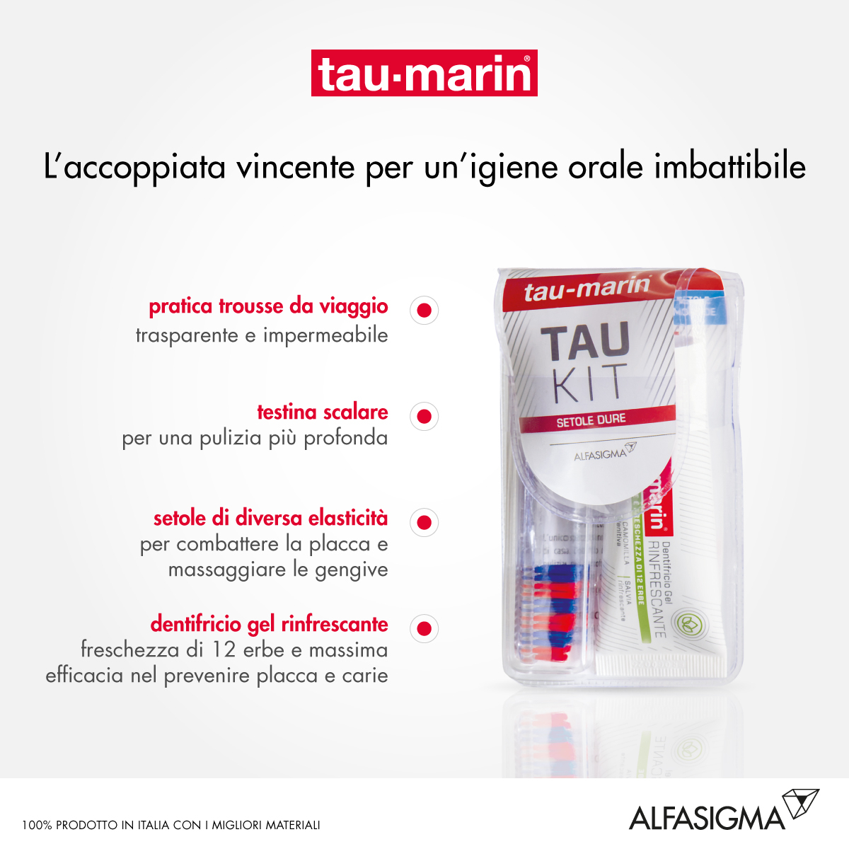 Tau-Marin Kit Spazzolino Duro