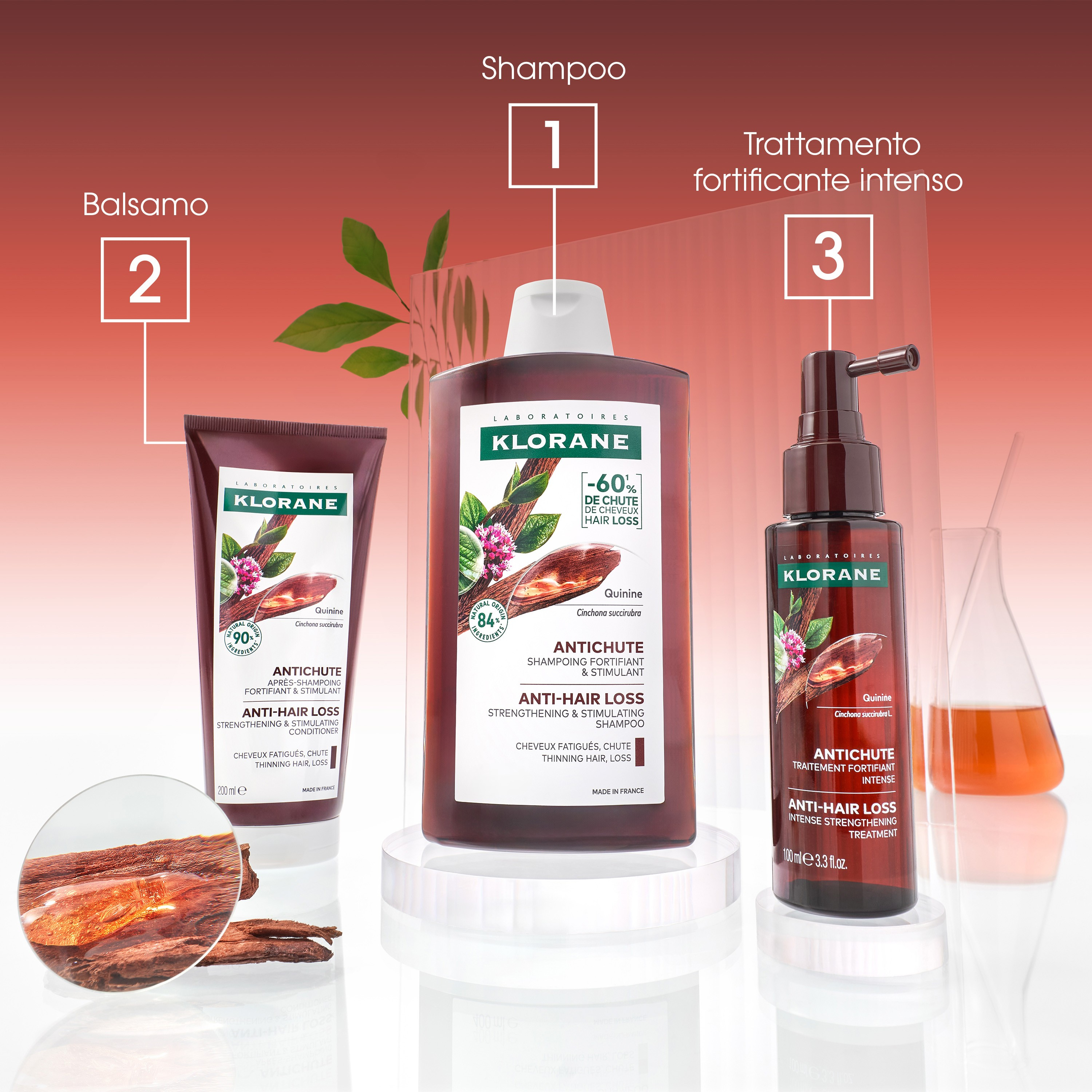 Klorane Shampoo alla Chinina E Stella Alpina Bio Caduta Capelli 200ml