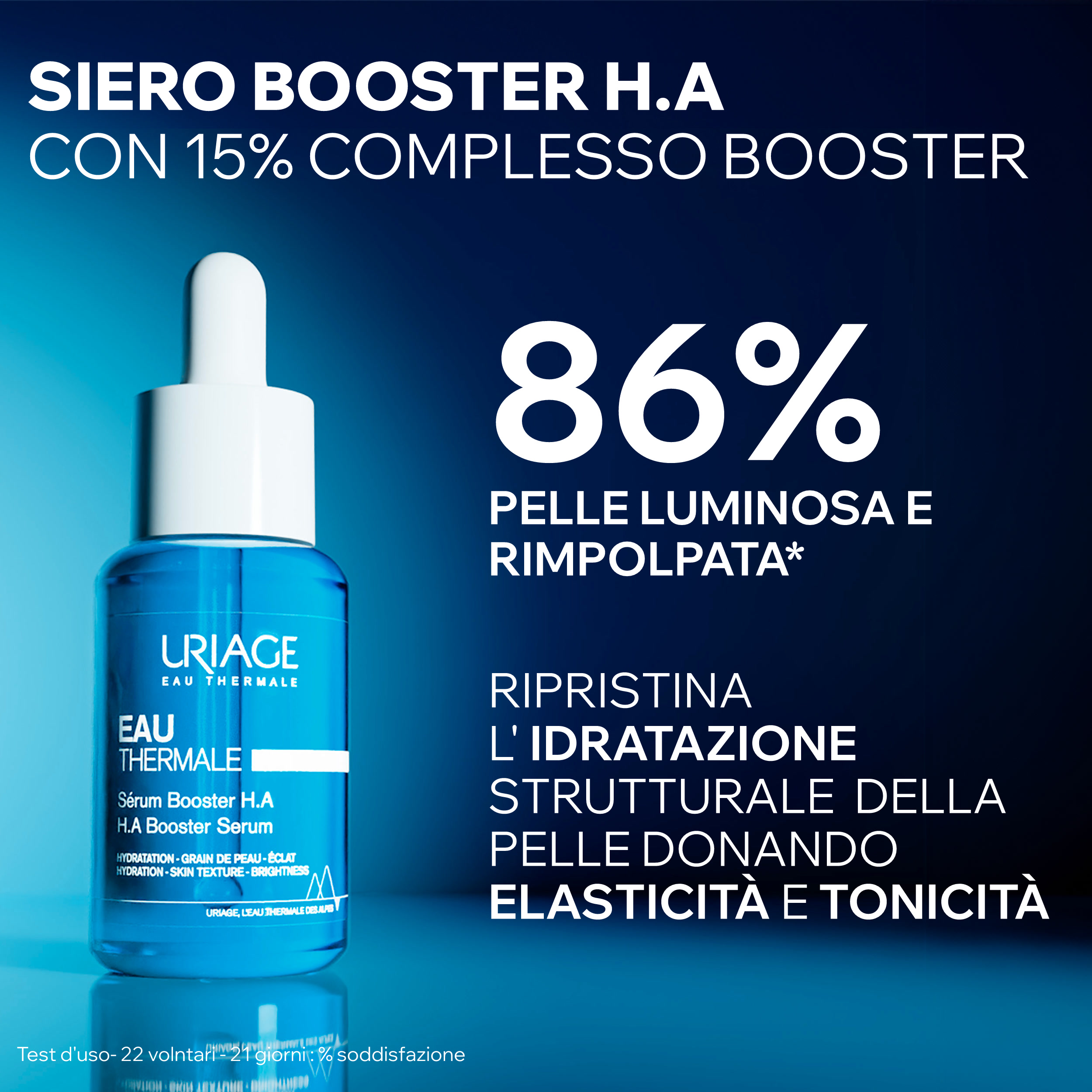 Uriage Eau Thermale - Siero Booster Idratante, Rimpolpante Per Pelle Sensibile 30 ml