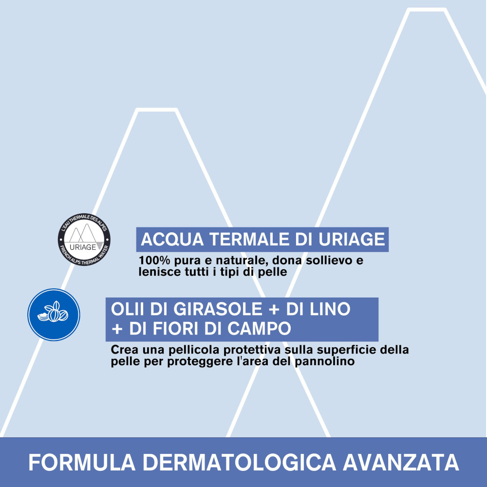 Uriage Bébé Liniment Oléothermal Crema Cambio Pannolino per detersione delicata, protezione e prevenzione eritema da pannolino 500 ml