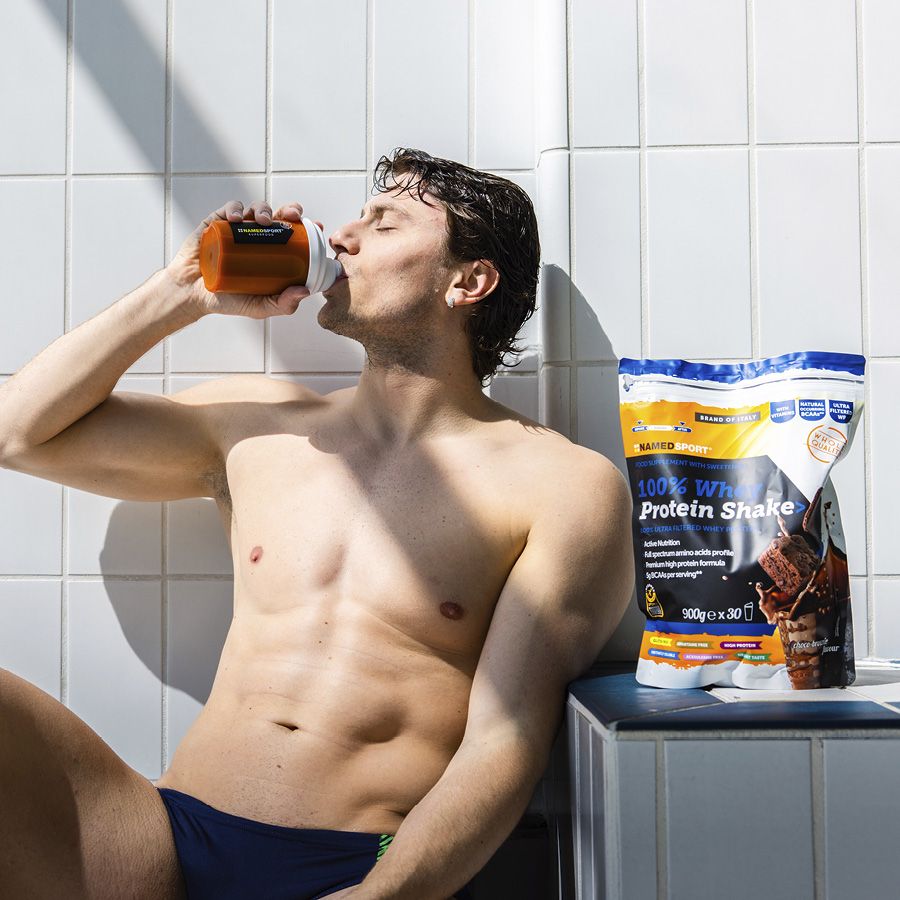Named Sport - 100% Whey Protein Shake Choco-Brownie - Proteine Del Siero Del Latte In Polvere 900 g