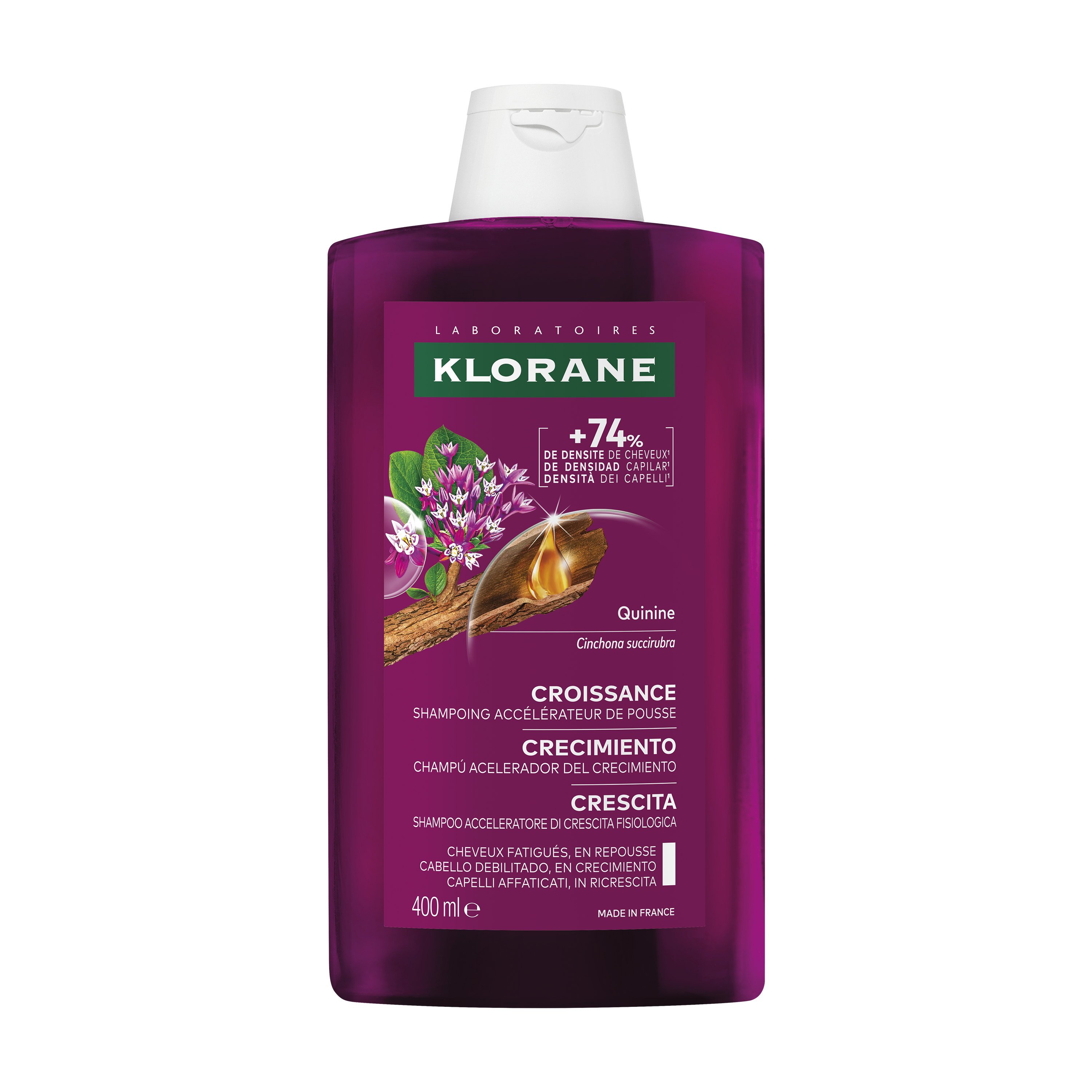 Klorane - Crescita - Shampoo Acceleratore Di Crescita Fisiologica Alla Chinina 400 ml