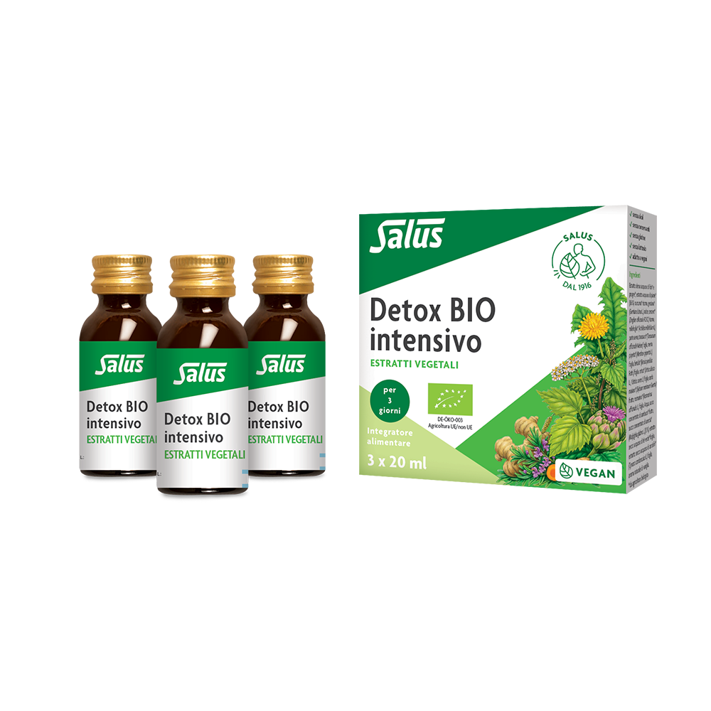 Salus - Detox Bio Intensivo 3 Flaconcini Da 20 ml - Integratore Depurativo