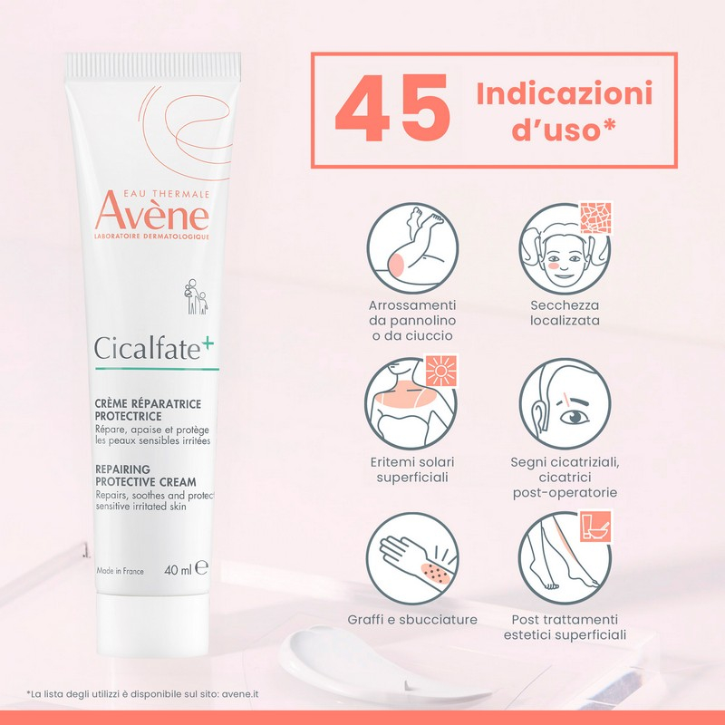 Eau Thermale Avène Cicalfate+ Crema Ristrutturante Protettiva, pelle fragilizzata, 40ml