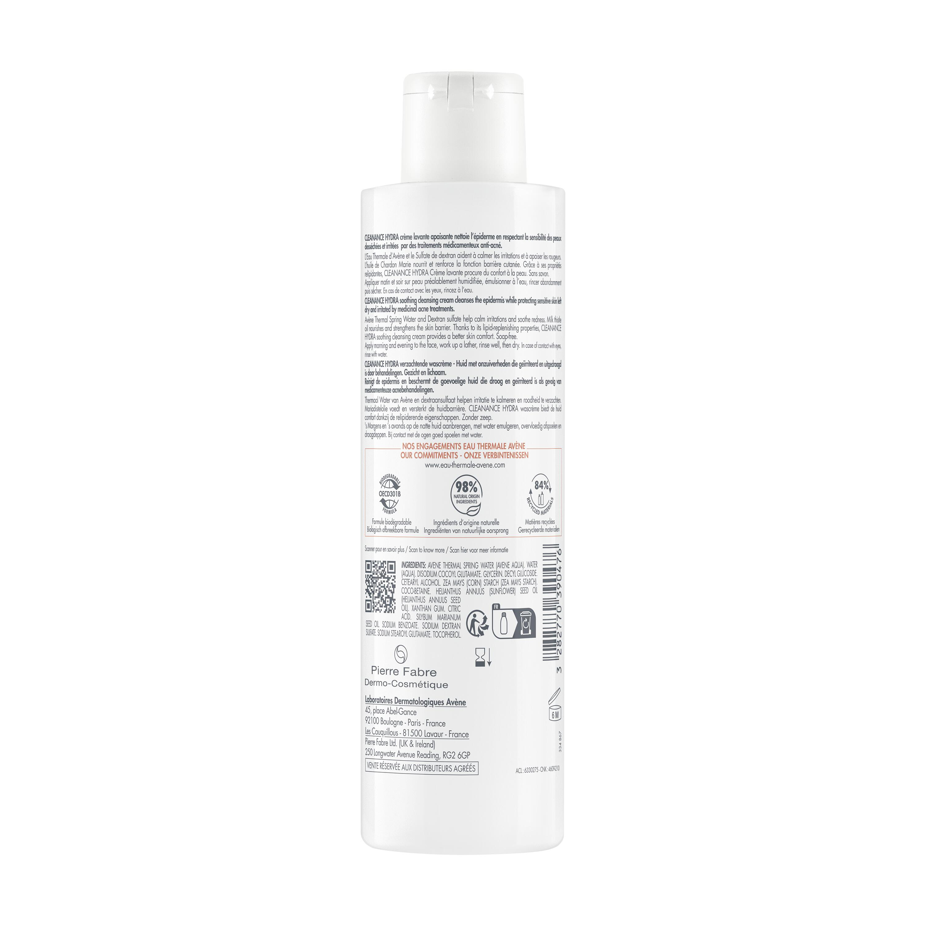 Eau Thermale Avène Cleanance HYDRA Crema Detergente Lenitiva 200 ml