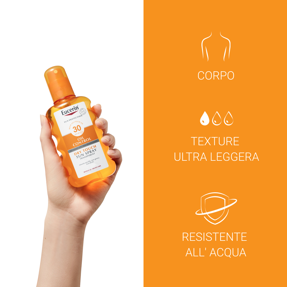 Eucerin Sun Spray Solare Trasperente Corpo SPF30 200mL