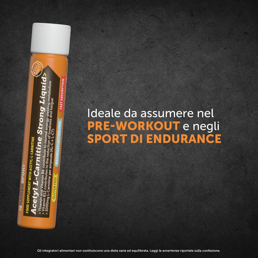 Named Sport - Acetyl L-Carnitine Strong Liquid - Integratore Di Carnitina 25 ml