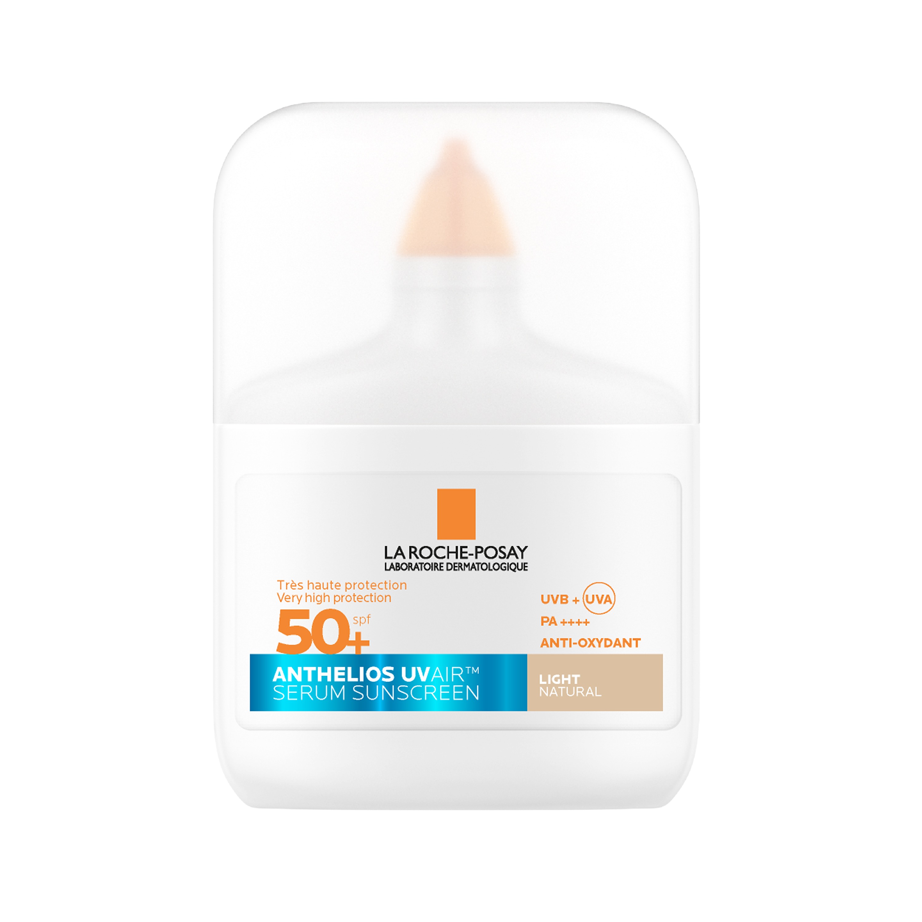 La Roche-Posay Anthelios Uvair Serum Sunscreen - Protezione Solare SPF50+ Viso 50 ml - Tonalità Chiara