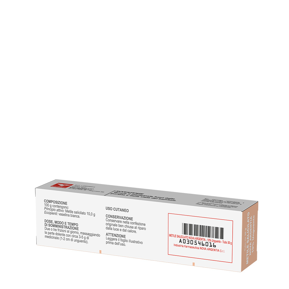 Metile Salicilato Nova Argentia 10% Unguento 30g
