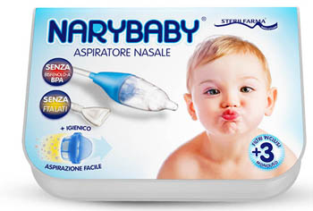 Sterilfarma Narybaby 10 Filtri di Ricambio per Aspiratore Nasale + Beccuccio