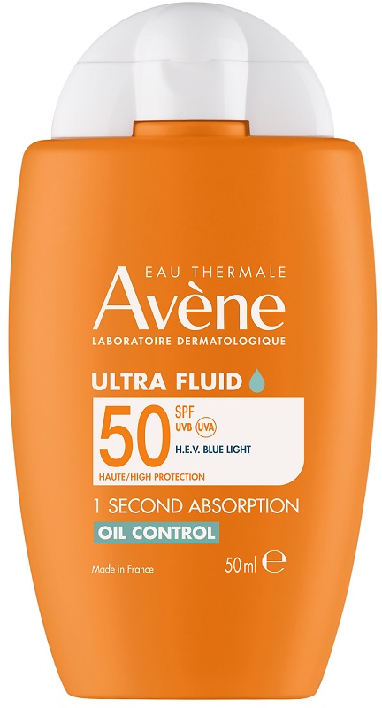 Avène Ultra Fluid Oil Control SPF50 - Crema Solare Opacizzante Viso 50 ml