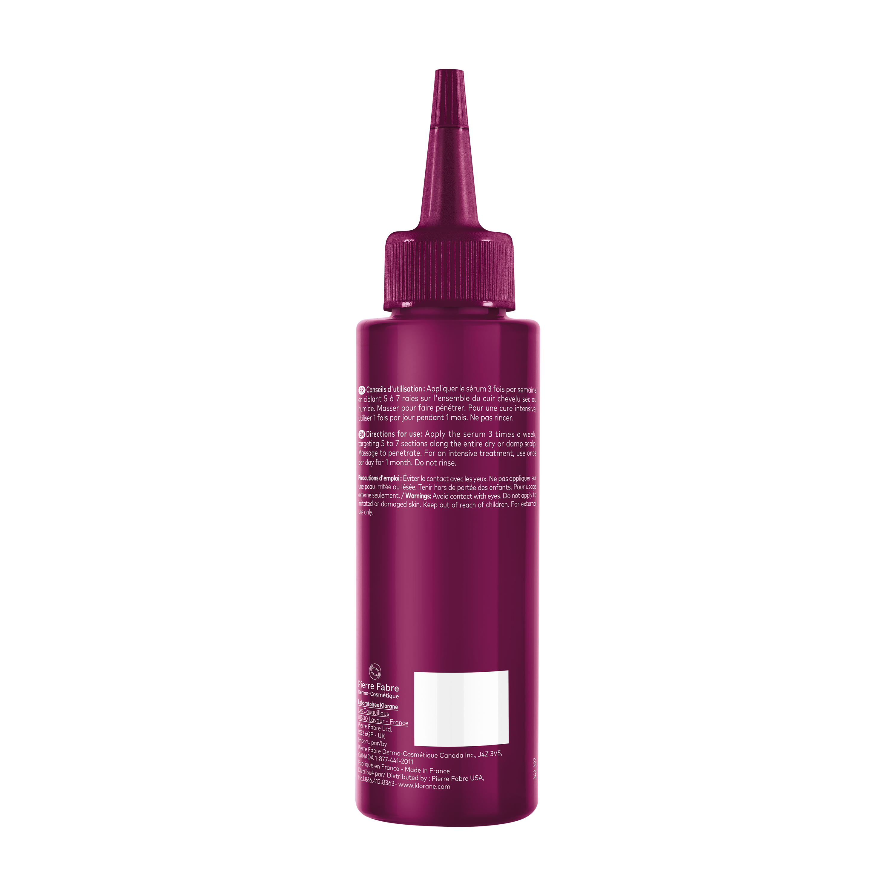 Klorane - Crescita - Siero Acceleratore Intensivo Di Crescita Fisiologica Alla Chinina 100 ml