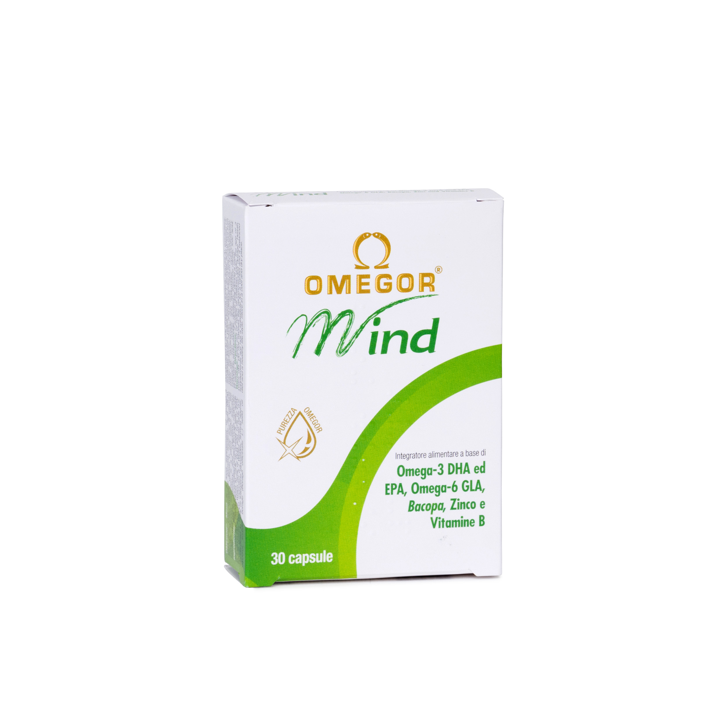Omegor Mind - Integratore per la memoria e le funzioni cognitive - 30 perle