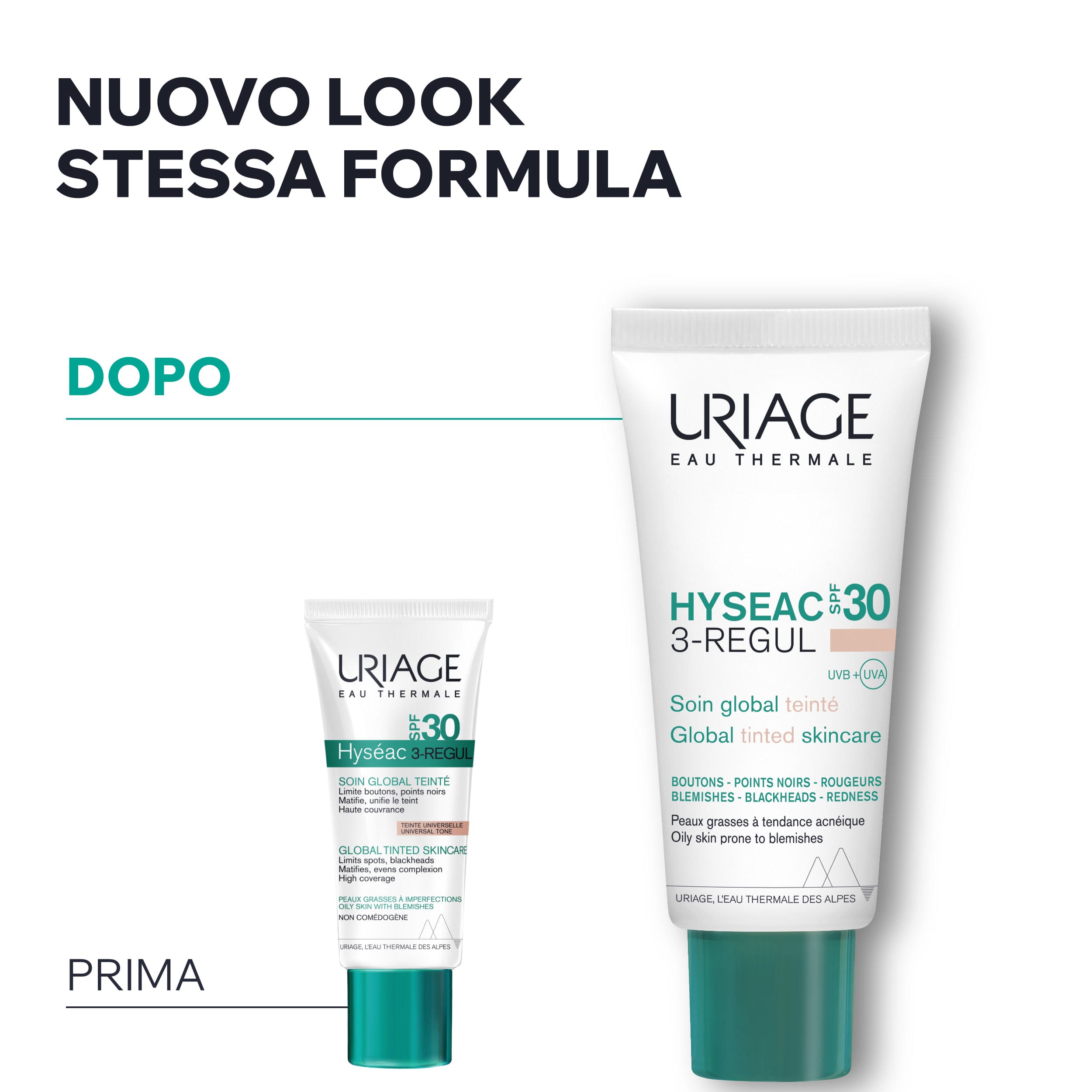 Uriage - Hyséac 3-Regul Trattamento Globale Anti-Imperfezioni Colorato SPF30 Viso 40 ml