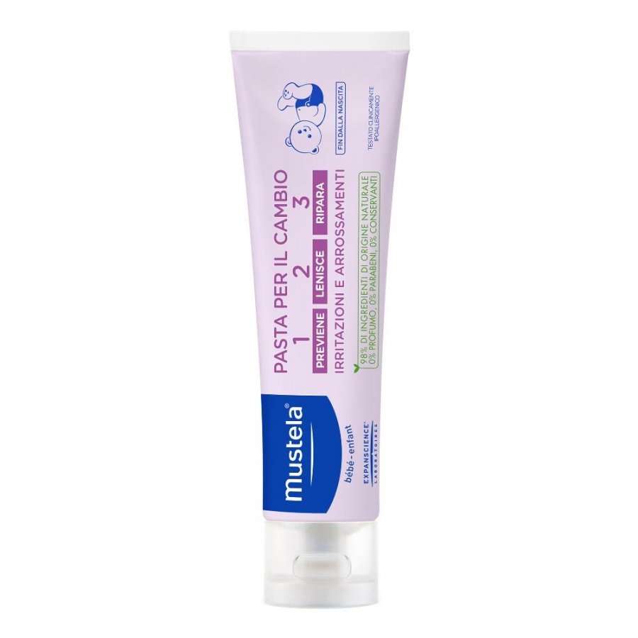 Mustela Pasta per il Cambio 123 Contro Arrossamenti e Irritazioni Da Pannolino 100 ml